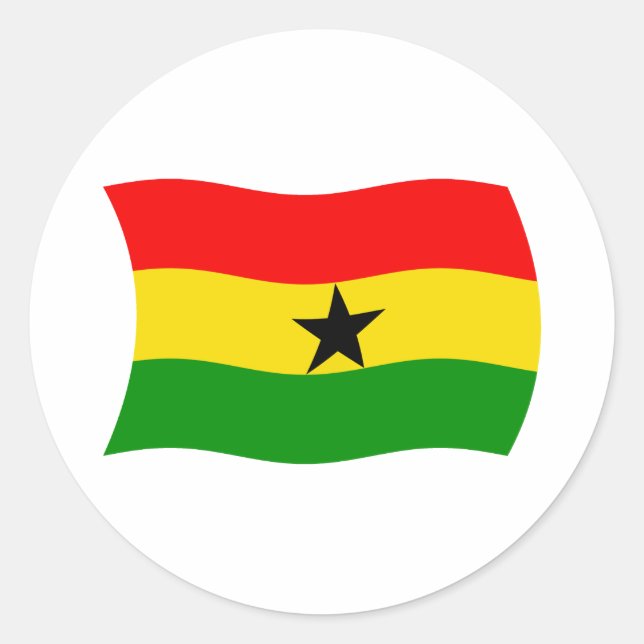 Ghana Flag Sticker (Vorderseite)