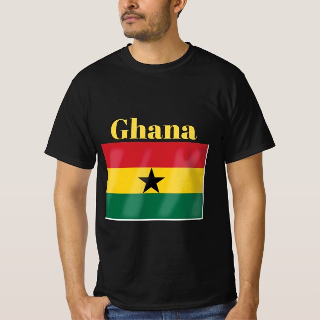 Ghana Flag T - Shirt (Vorderseite)
