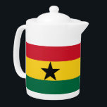Ghana Flag Teapot<br><div class="desc">Fügen Sie mit unserem exklusiven Ghana Flag Teekanne eine Touch Ghanaischer Stolz zu Ihrer Teezeit hinzu! Dieser Teekessel mit viel Liebe zum Detail ist mehr als nur ein funktioneller Gegenstand, er ist ein Feier des Erbes und kulturellen Stolzes Ghanas. Das lebendige Design zeigt die ikonische Ghanaische Fahne und macht diese...</div>
