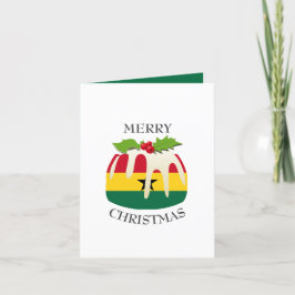GHANA FLAG | Weihnachtspudding | festlich Feiertagskarte