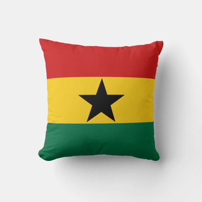 Ghana Flag x Flag Kissen (Vorderseite)