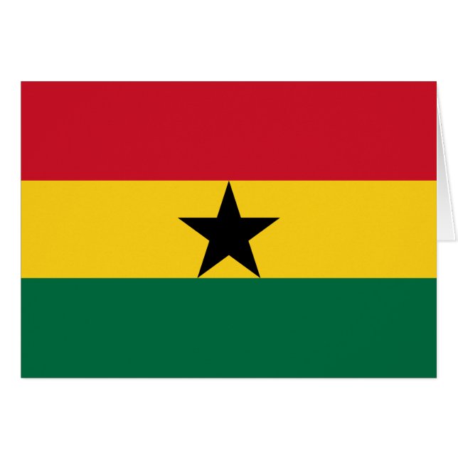 Ghana-Flagge (Vorderseite (Horizontal))