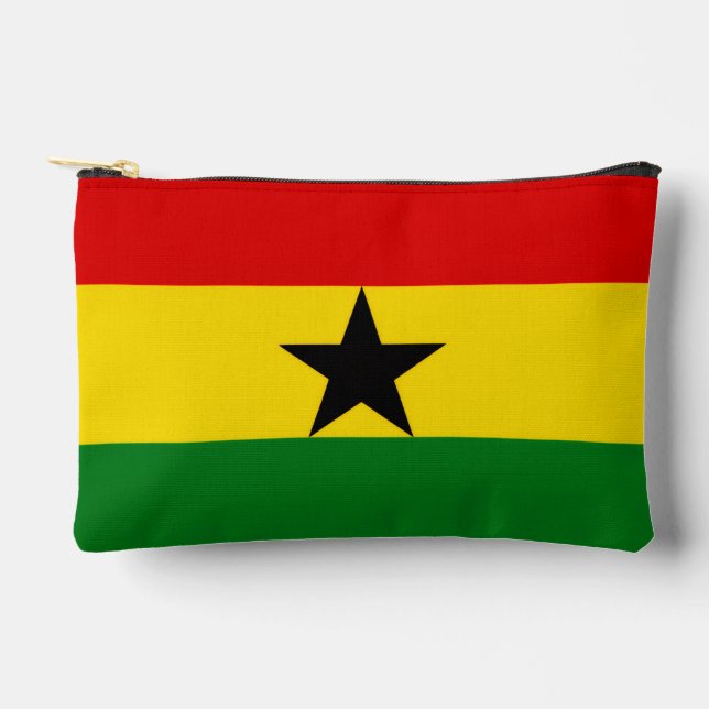 Ghana-Flagge Accessoire-Tasche Zubehörtasche (Vorderseite)
