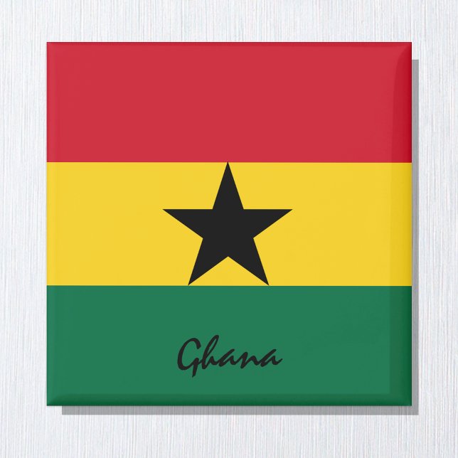 Ghana flagge & Africa holiday/sports fans Magnet (Von Creator hochgeladen)