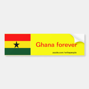 Ghana-Flagge Autoaufkleber