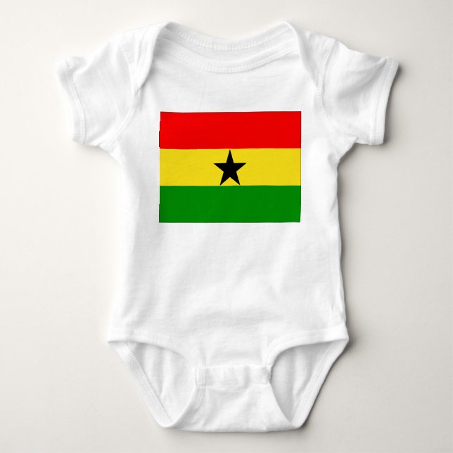 Ghana-Flagge Baby Strampler (Vorderseite)