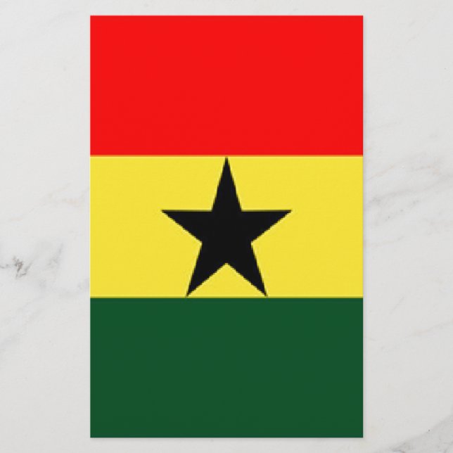 Ghana-Flagge Briefpapier (Vorderseite)