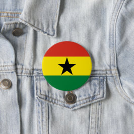 Ghana-Flagge Button