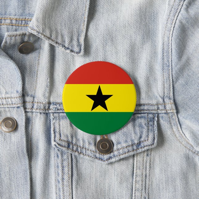 Ghana-Flagge Button (Beispiel)