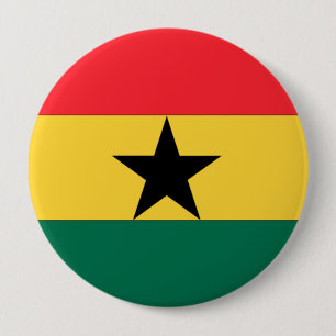Ghana-Flagge Button