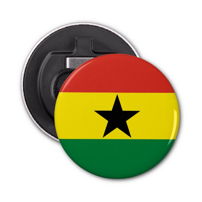 Ghana-Flagge Flaschenöffner (Vorderseite)
