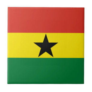 Ghana-Flagge Fliese