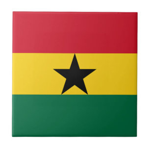 Ghana-Flagge Fliese