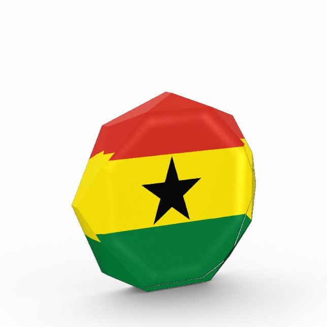 Ghana-Flagge Fotoblock (Links)