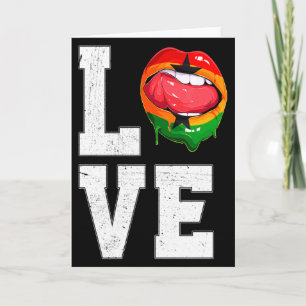 Ghana Flagge Fußball Fan Liebe Ghana T-Shirt Karte