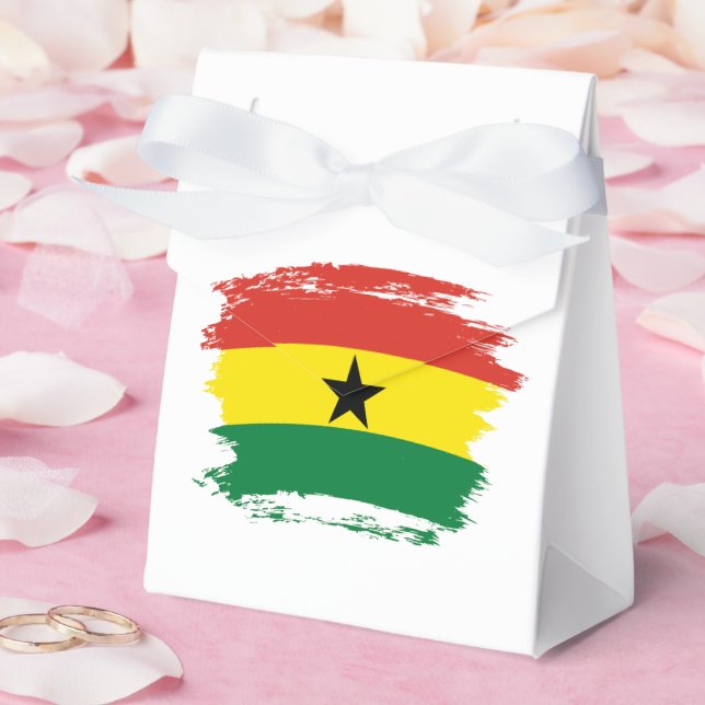 Ghana-Flagge Geschenkschachtel (Hochzeit)
