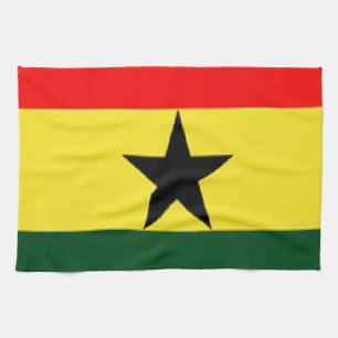 Ghana-Flagge Geschirrtuch