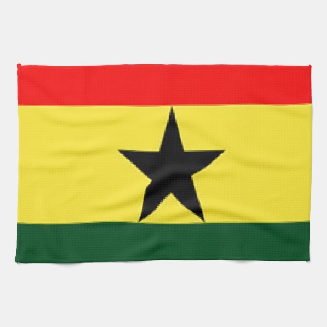 Ghana-Flagge Geschirrtuch (Horizontal)