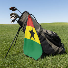 Ghana-Flagge Golfhandtuch