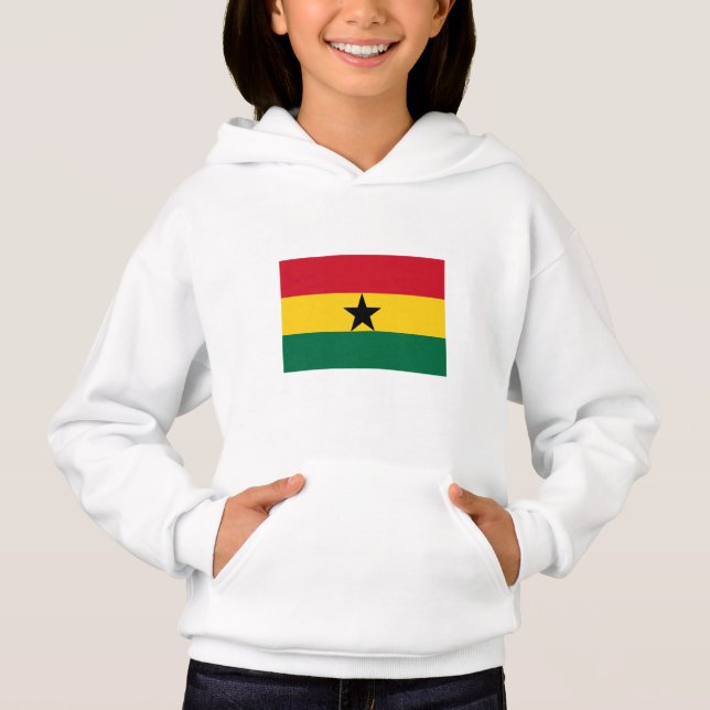 Ghana-Flagge Hoodie (Vorderseite)