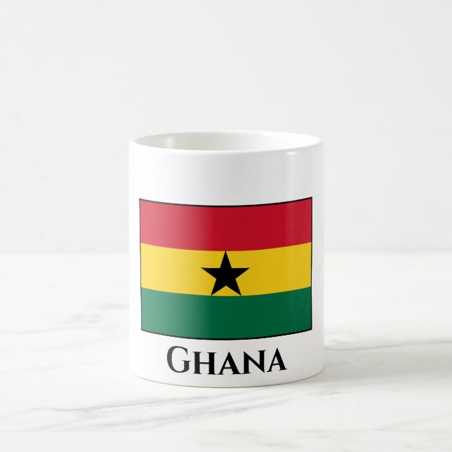 Ghana-Flagge Kaffeetasse (Mittel)