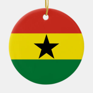 Ghana-Flagge Keramik Ornament