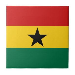 Ghana-Flagge Keramikfliese