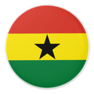 Ghana-Flagge Keramikknauf