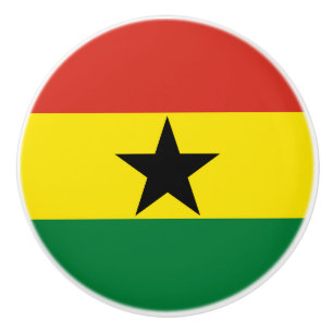 Ghana-Flagge Keramikknauf