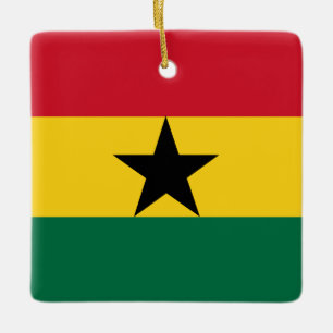 Ghana-Flagge Keramikornament