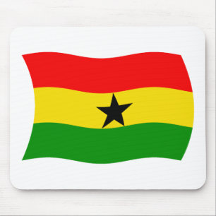 Ghana-Flagge-Mauspad Mousepad