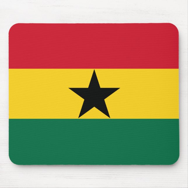 Ghana-Flagge Mousepad (Vorne)