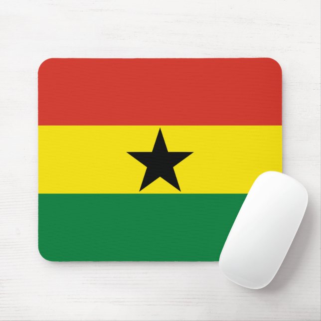 Ghana-Flagge Mousepad (Mit Mouse)