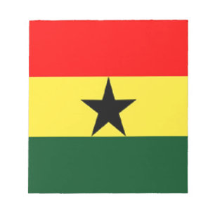 Ghana-Flagge Notizblock