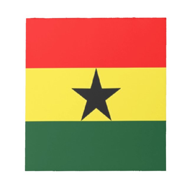 Ghana-Flagge Notizblock (Vorderseite)