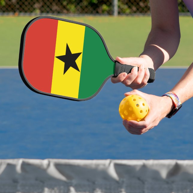 Ghana-Flagge Pickleball Schläger (InSitu)