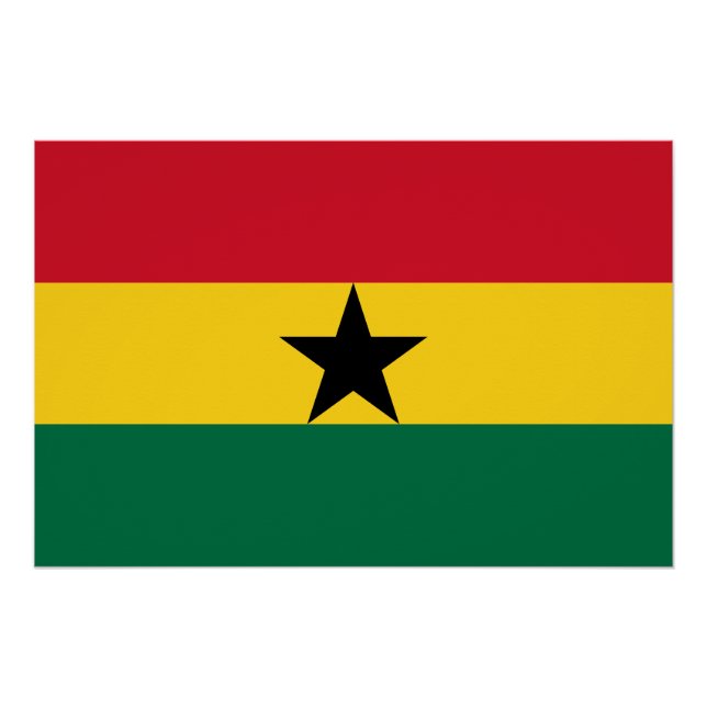 Ghana-Flagge Poster (Vorderseite)