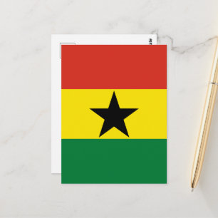 Ghana-Flagge Postkarte