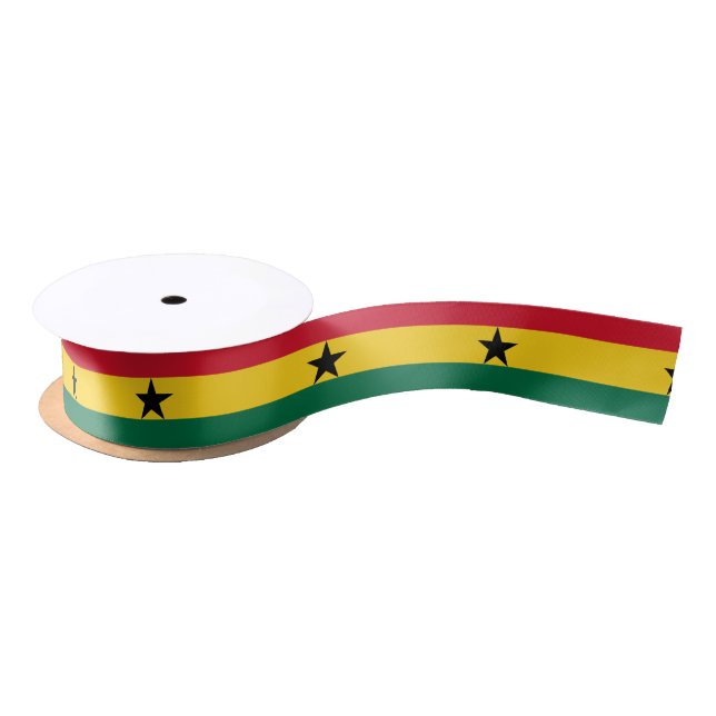 Ghana-Flagge Satinband (Spule)
