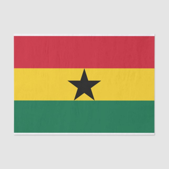 Ghana-Flagge Seidenpapier (Vorderseite)