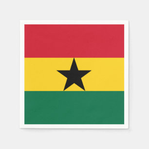 Ghana-Flagge Serviette