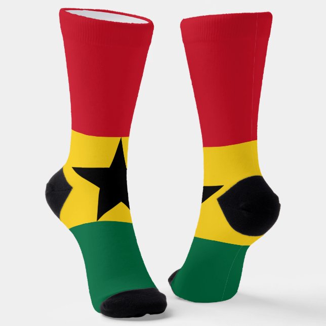 Ghana-Flagge Socken (Gewinkelt)