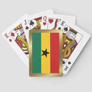 Ghana-Flagge Spielkarten