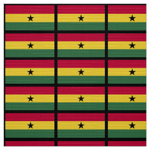 Ghana-Flagge Stoff