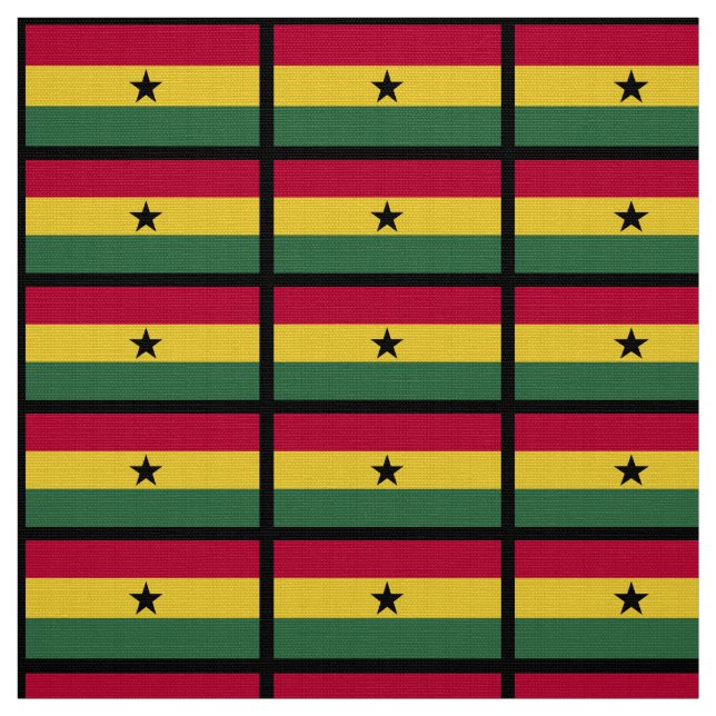 Ghana-Flagge Stoff (Muster)