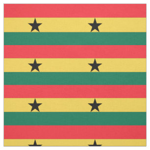 Ghana-Flagge Stoff