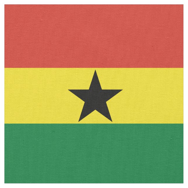 Ghana-Flagge Stoff (Nahaufnahme)