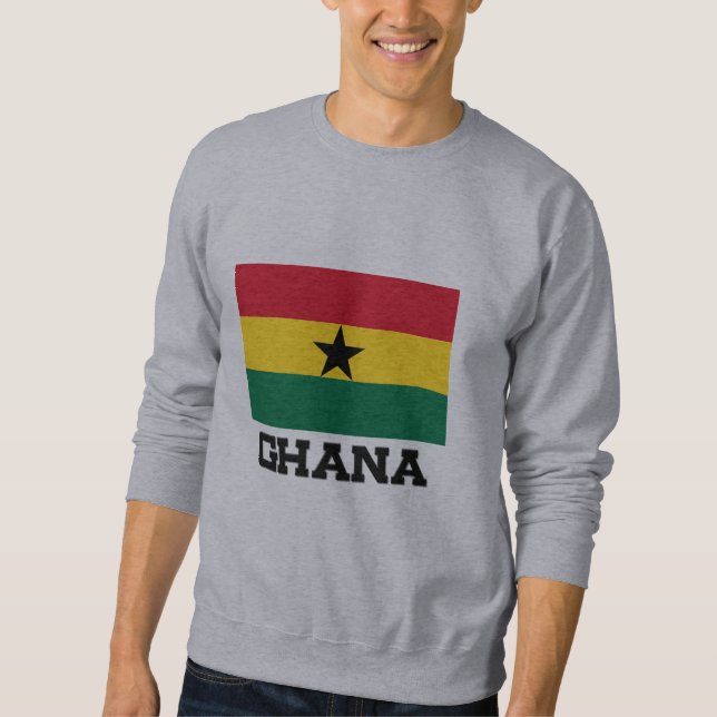 Ghana-Flagge Sweatshirt (Vorderseite)