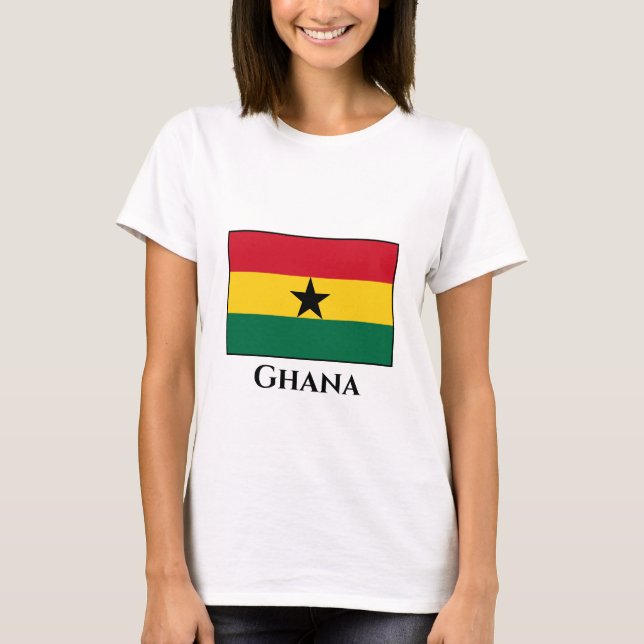 Ghana-Flagge T-Shirt (Vorderseite)