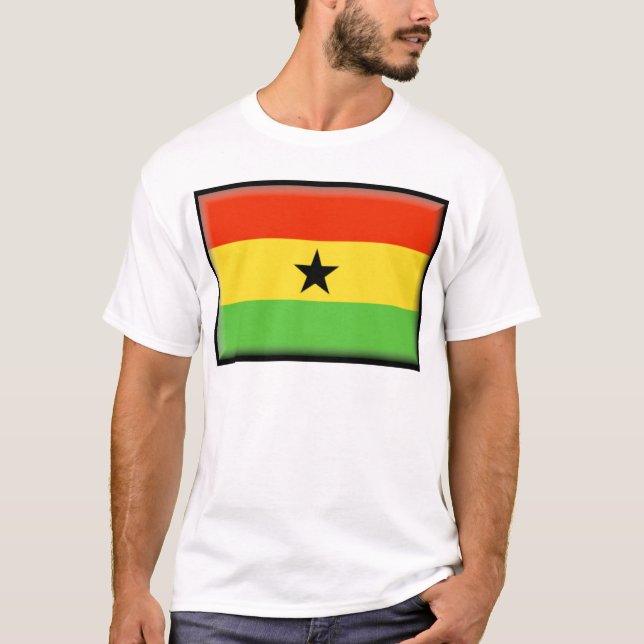 Ghana-Flagge T-Shirt (Vorderseite)